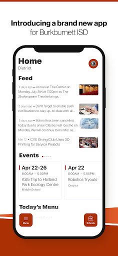 Android application Burkburnett ISD, TX screenshort
