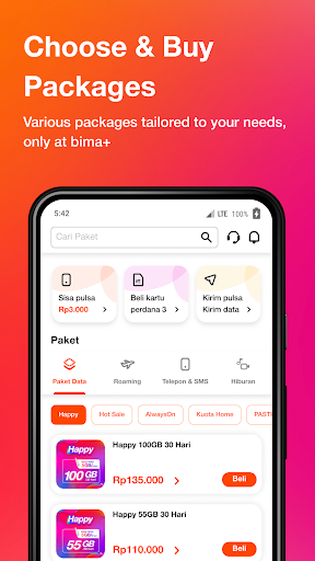 bima+ Buy Pulsa/Package/Games screenshot 2