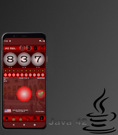 Android application J42 Red Ball Lottery Sidekick screenshort