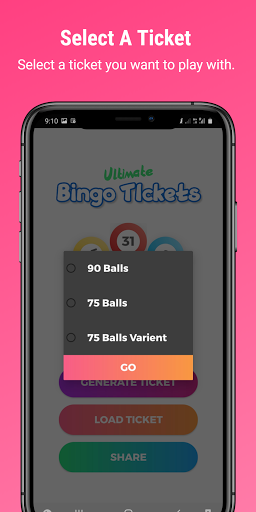 Bingo Ticket (Tambola/Housie) Screen 2