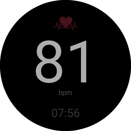 Only HeartRate Watch Face screenshot 5