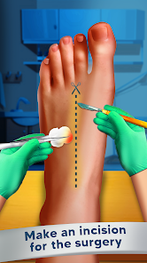 Captura de Pantalla 8 Foot Clinic Doctor Care Games android