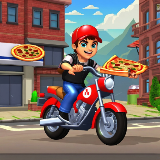 Pizza Delivery Bike Simulator Laai af op Windows