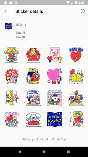 Latest BT21 Sticker 2021 forWAStickerApps