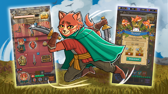 Neko Dungeon MOD APK: Puzzle RPG (Unlimited All Currency) 3