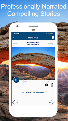 Screenshot of Canyonlands GPS Audio Guide