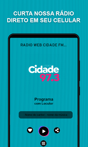 Android application Rádio Web Cidade FM 97.3 screenshort