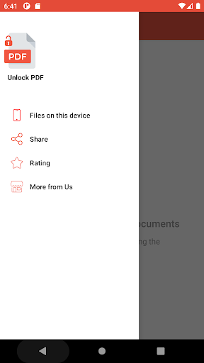 Android application Unlock PDF screenshort