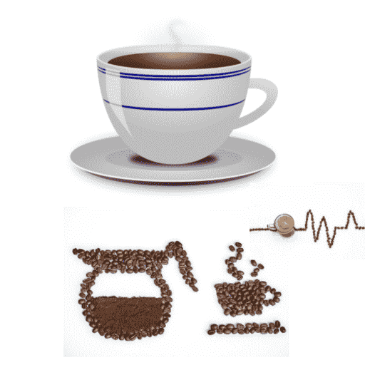 Types and benefits of coffee logo