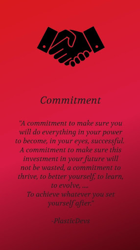 Android application A New Commitment screenshort