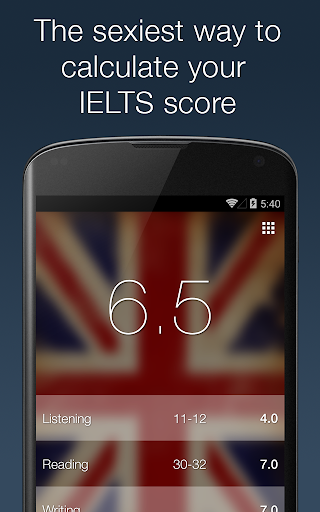 Android application IELTS Score Calculator screenshort