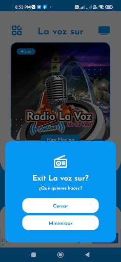 La voz sur Screen 3