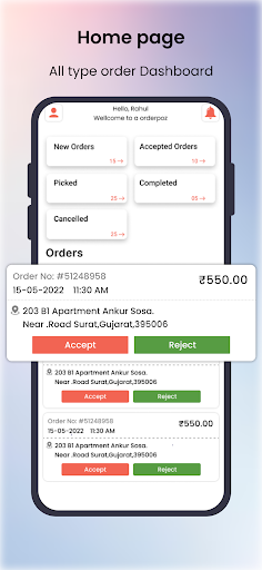 Android application Orderpoz Restaurant screenshort