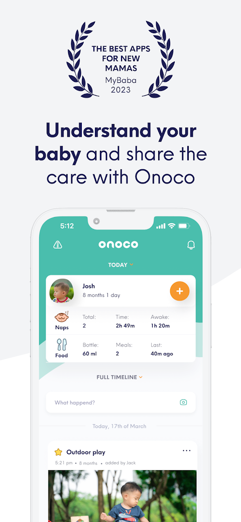 Onoco - Shareable Baby trackerのおすすめ画像1