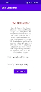 BMI Calculating Tool
