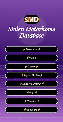 Android application Stolen Motorhome Database screenshort
