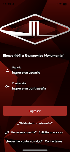 Android application Monumental Pasajeros screenshort