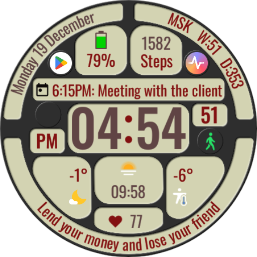 DWF Phrases - Watch Face Download on Windows