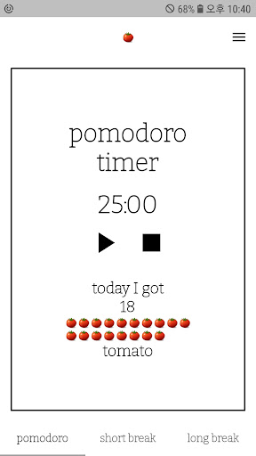 Android application pomodoro emoji timer screenshort