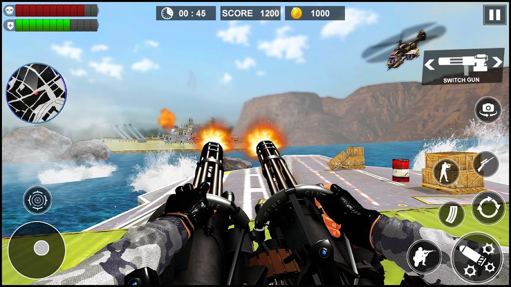 US Army Special Forces Navy Machine Gun Shooter 3D 1.0.1 APK + Mod (Unlimited money) for Android