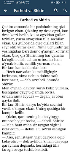 Ertaklar ozbek tilida