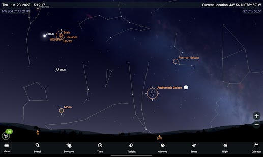 ภาพหน้าจอของ SkySafari 7 Pro