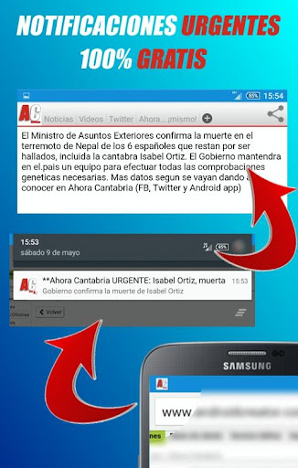 Android application Ahora Cantabria 2.0 screenshort