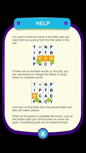Infinite Words - Word Search Screen 2