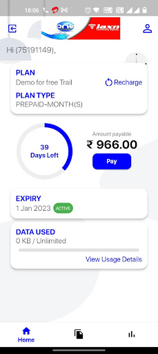 IAXN CUSTOMER APP Screen 2