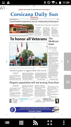 Corsicana Daily Sun Screenshot