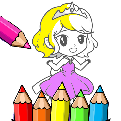 coloring little princess