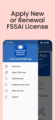 Food Licence App Screen 3