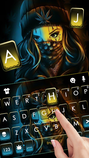 Gangster Mask Girl Keyboard Ba Screen 2