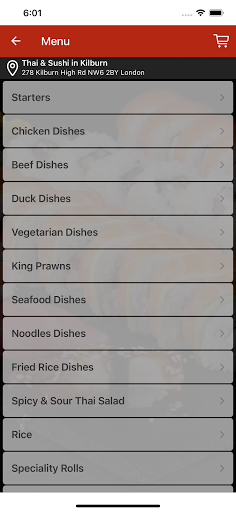 Thai and Sushi Screen 3