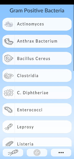 Android application Microbiology Guide screenshort