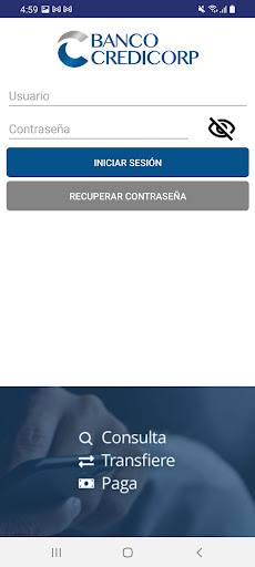 Android application Credicorp en Línea screenshort