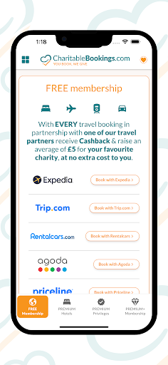 CharitableBookings.com Screen 2