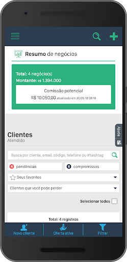 Android application Anapro+ CRM screenshort