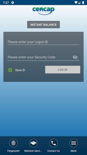 Cencap Federal Credit Union Screen 2