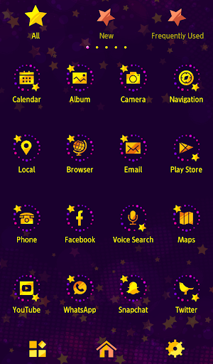 Magical Star Night Theme Screen 3