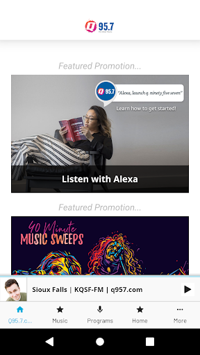 Android application Q95.7 The Most Music screenshort
