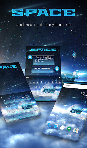 Android application Space Keyboard & Wallpaper screenshort