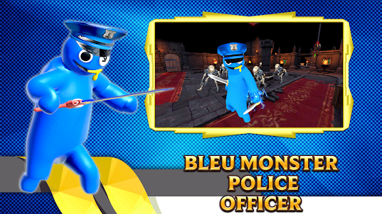 BLUE MONSTER POLICE OFFICER