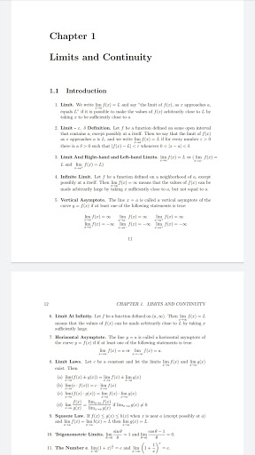 Android application 3000 Solved Calculus Problems screenshort