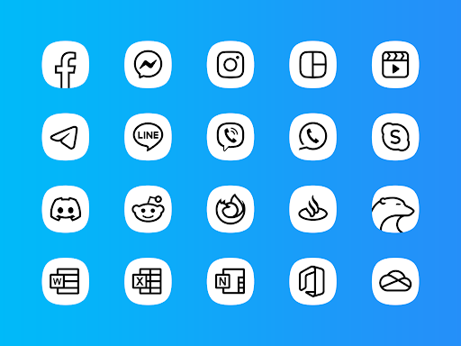 Whiux White - Icon Pack - Personalization - apps