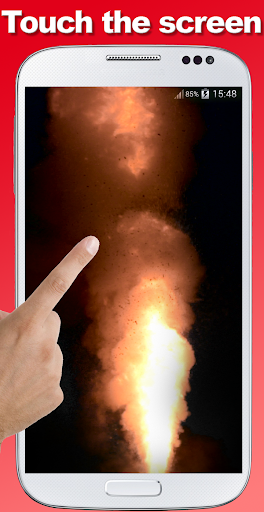 Explosion screen simulator prank