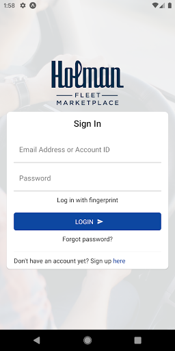Android application Holman Fleet Marketplace screenshort