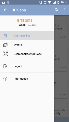 Android application BITSapp screenshort