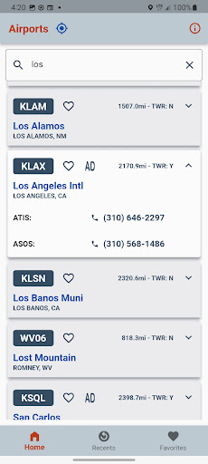 ATIS Mobile Link Screen 3
