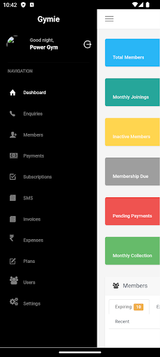 Gym Management Screen 3